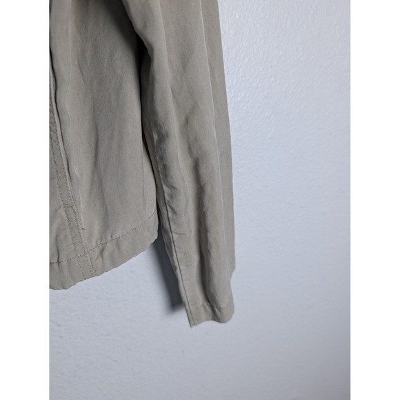 J. Jill Jacket Womens Small Beige Military Collared Zip Front Pockets Lyocell - Picture 5 of 6